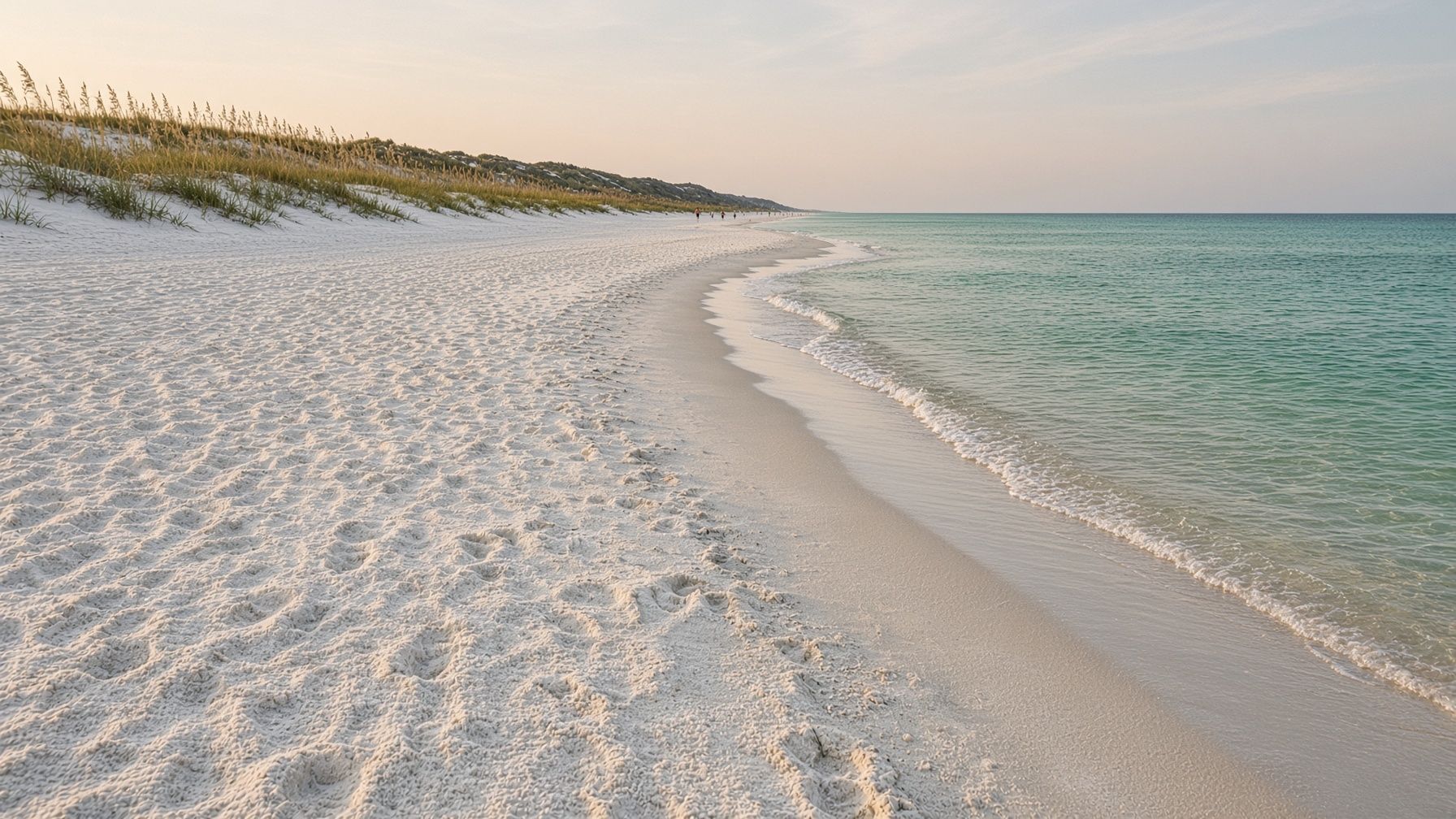 Sugar-white sand and emerald Gulf, Panama City Beach