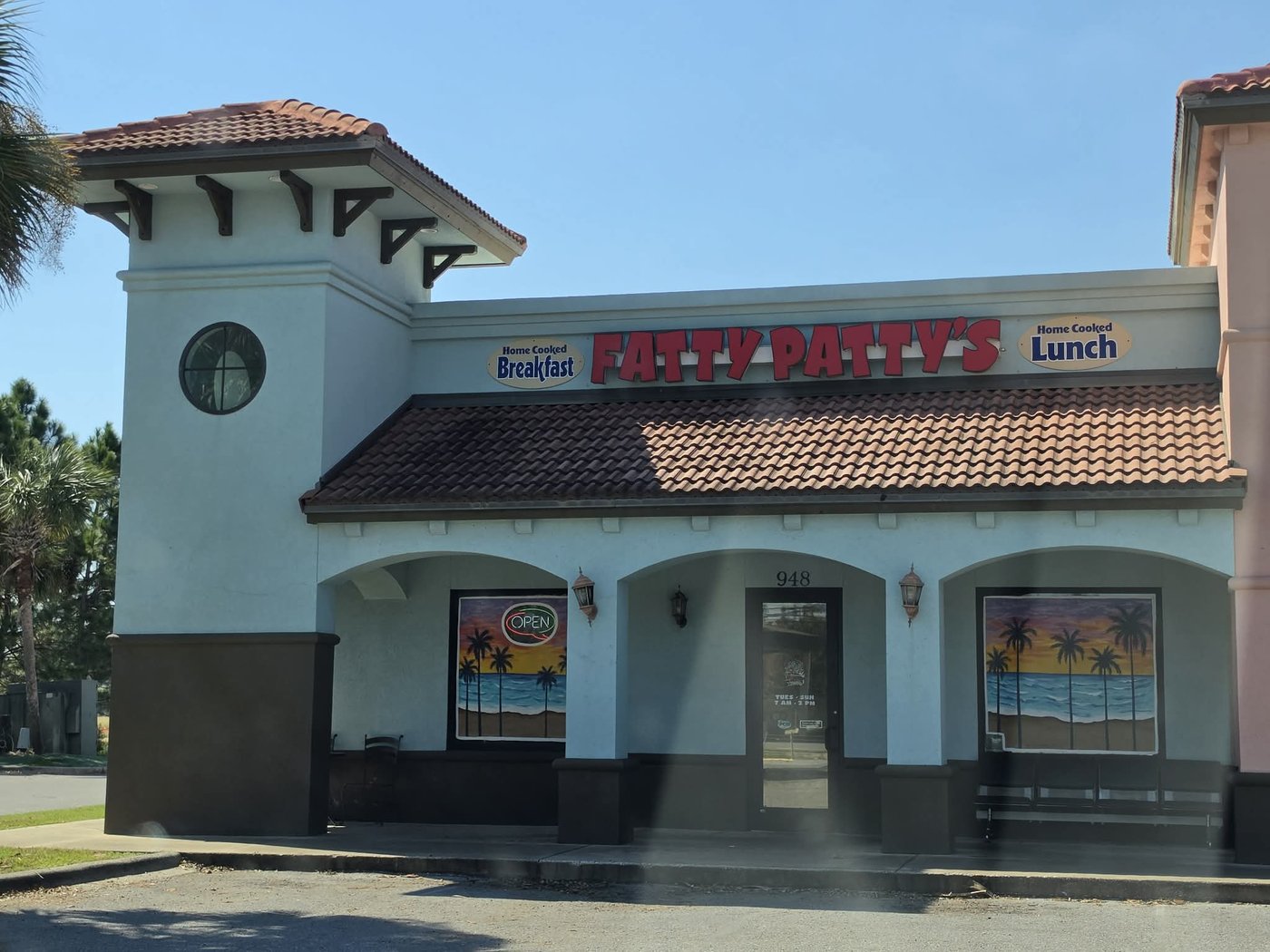 Fatty Patty's at 948 Navy Boulevard, with its Home Cooked Breakfast and Lunch signs
