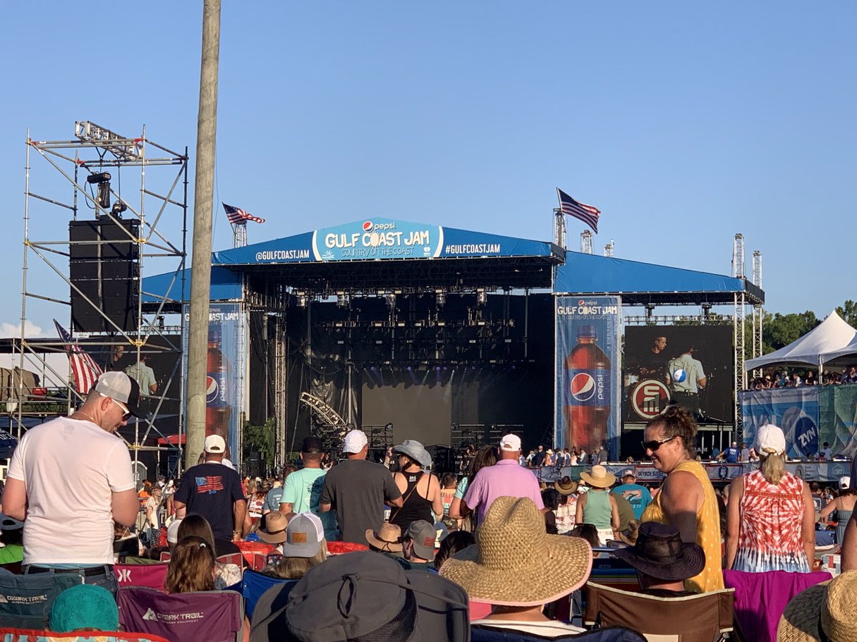 Gulf Coast Jam stage at Frank Brown Park