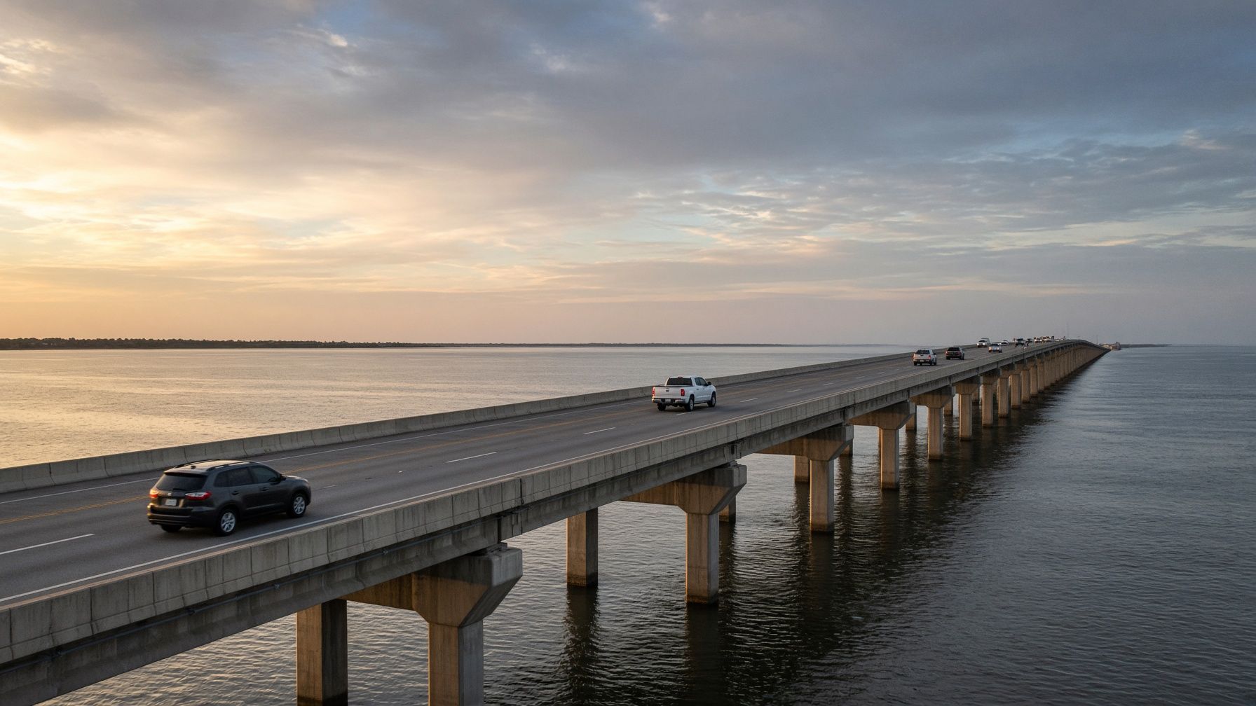 The Hathaway Bridge between Panama City and the beach