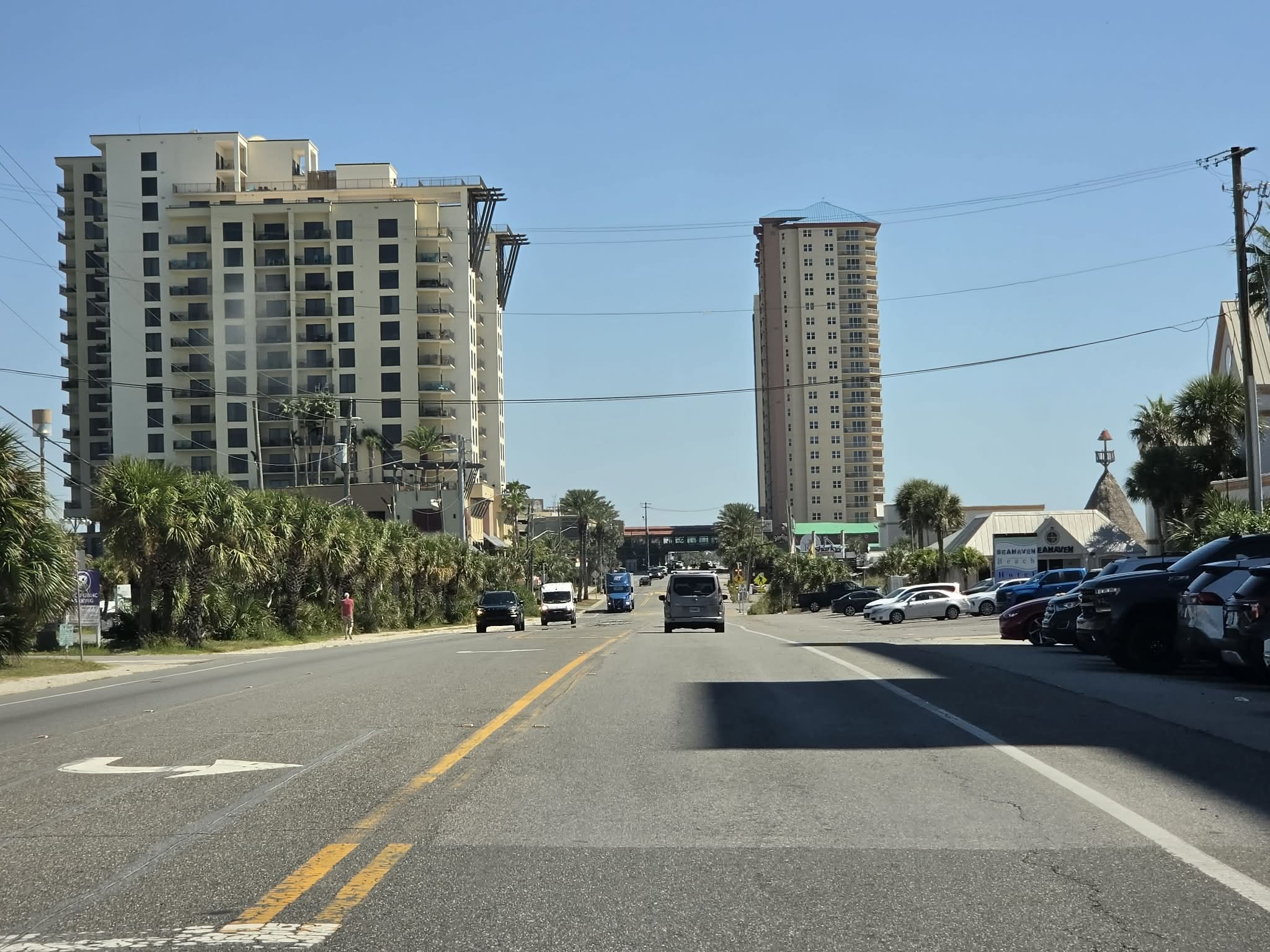 Seahaven is the tower on the left, on Front Beach Road